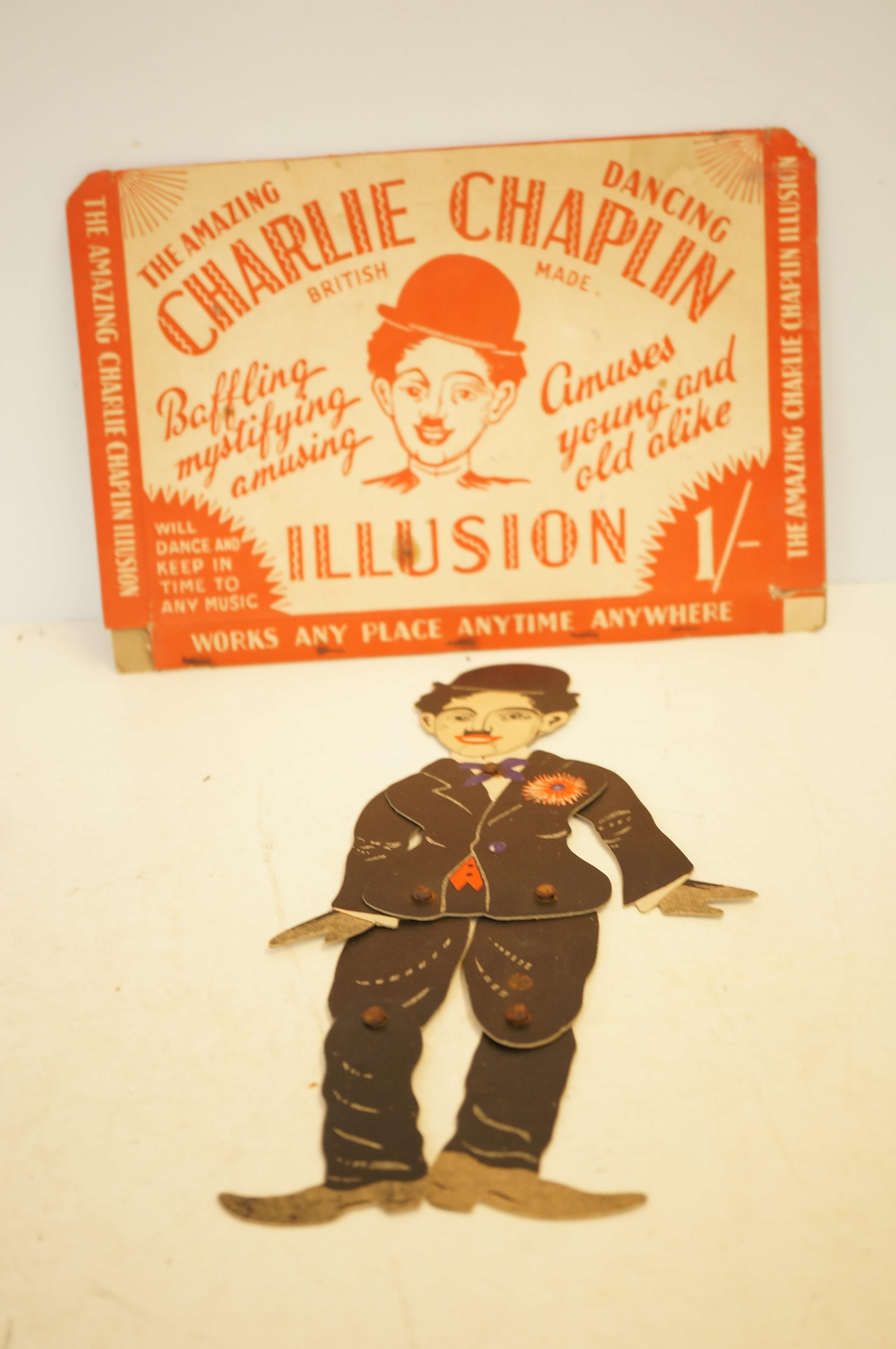 Charlie Chapman original dancing card cut out