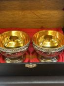Pair of cased dishes