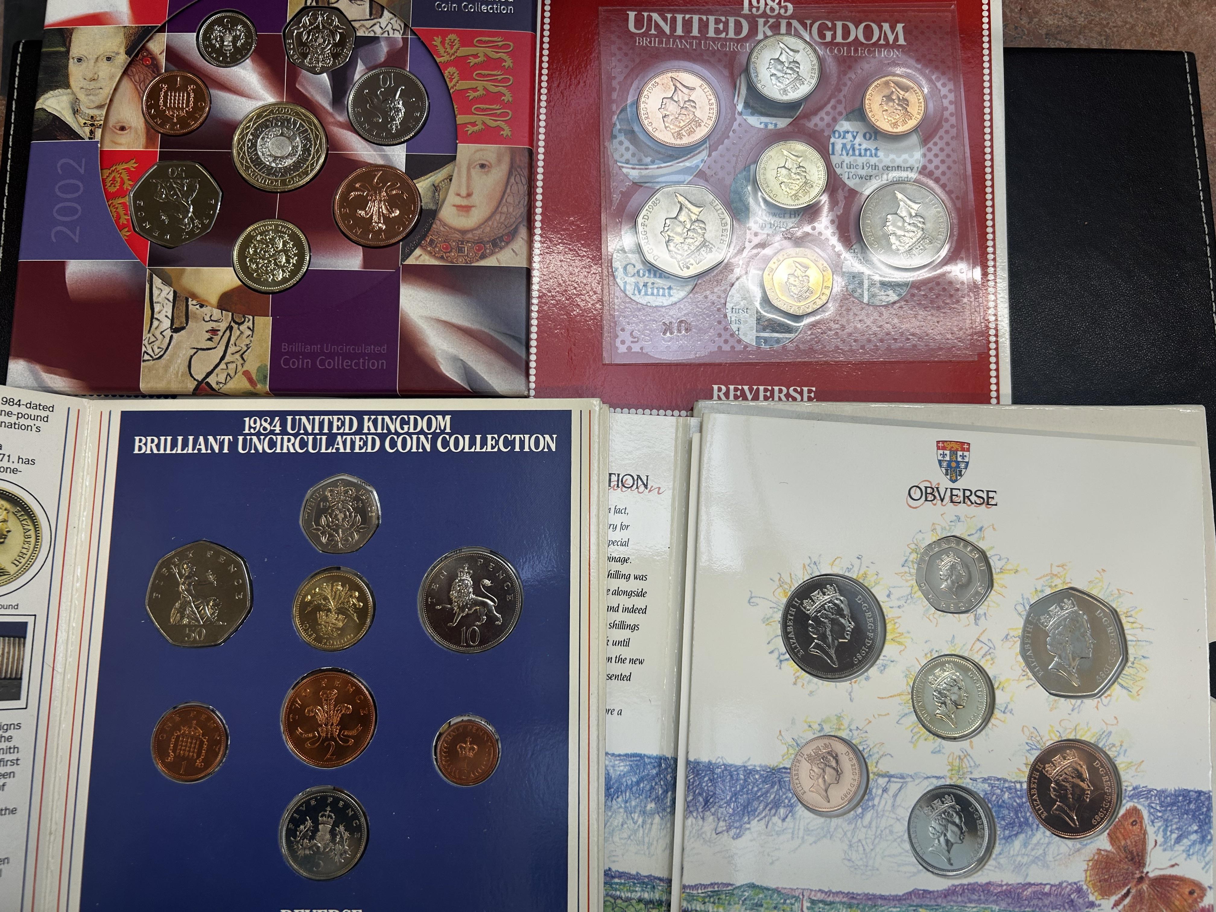 2002 uncirculated coin set, 1985 uncirculated coin