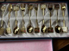 Collection of plated forks & spoons