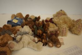Collection of Boyds teddies with tags