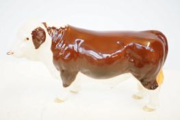 Beswick pottery polled hereford bull 2549a