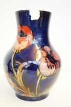 Large Moorcroft vase, severe chips to rim Height 26