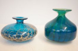 2 Mdina vases both signed with original labels