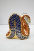 Royal crown derby snake paperweight seconds