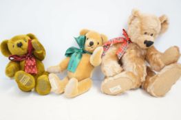Merrythought bear & 2x Deans teddybears