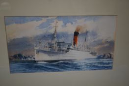 F A McCready watercolour 'The Lancastria'