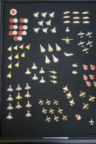Collection of pin badges