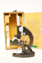 Cased microscope