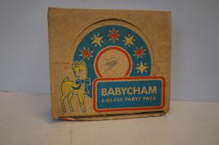 Babysham 6 glass party pack - complete with origin