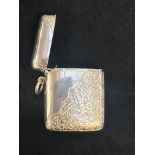 Victorian 9ct rose gold vesta case full Chester hallmarks, maker PP limited, very good all round con