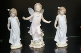 Three Lladro child figurines