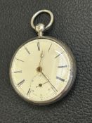 Victorian silver cased pocket watch