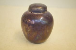 Small ruskin lustre ginger jar, height 9.5cm