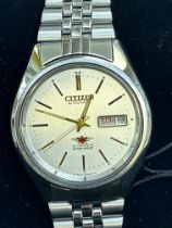 Citizen automatic day/date wristwatch with box & t