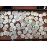 Collection of silver British 1/2 crowns, 47 1920s,