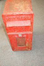 An original cast iron letter box with key (small h