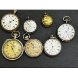 Vintage stopwatch, vintage pocket watch, silver ca