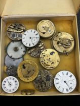 Collection of early pocket watch movements
