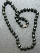 Malachite stone necklace