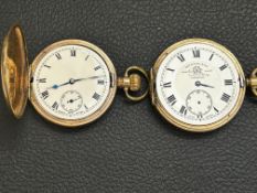 Two gold plated pocket watches (recommended for sp