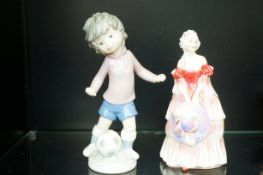 Lladro born footballer together with a Royal Doult