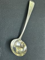 Victorian silver ladle, London Hallmark, date lett