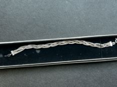 Boxed silver twist bracelet