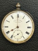 935 silver cased H.E.Peck London pocket watch