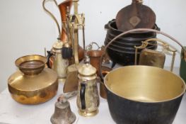 Good collection of brass copperware and others