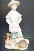 Lladro Mexican figure 1979, height 29cm