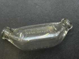 Glass 1950's feeding bottle