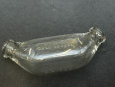 Glass 1950's feeding bottle