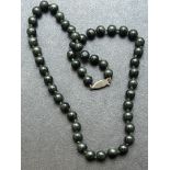 Malachite stone necklace