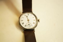 Silver 1920's wristwatch
