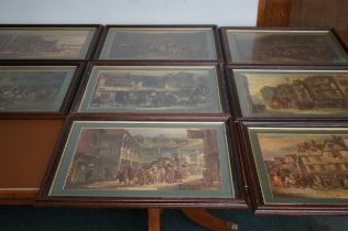 8 Vintage early framed print