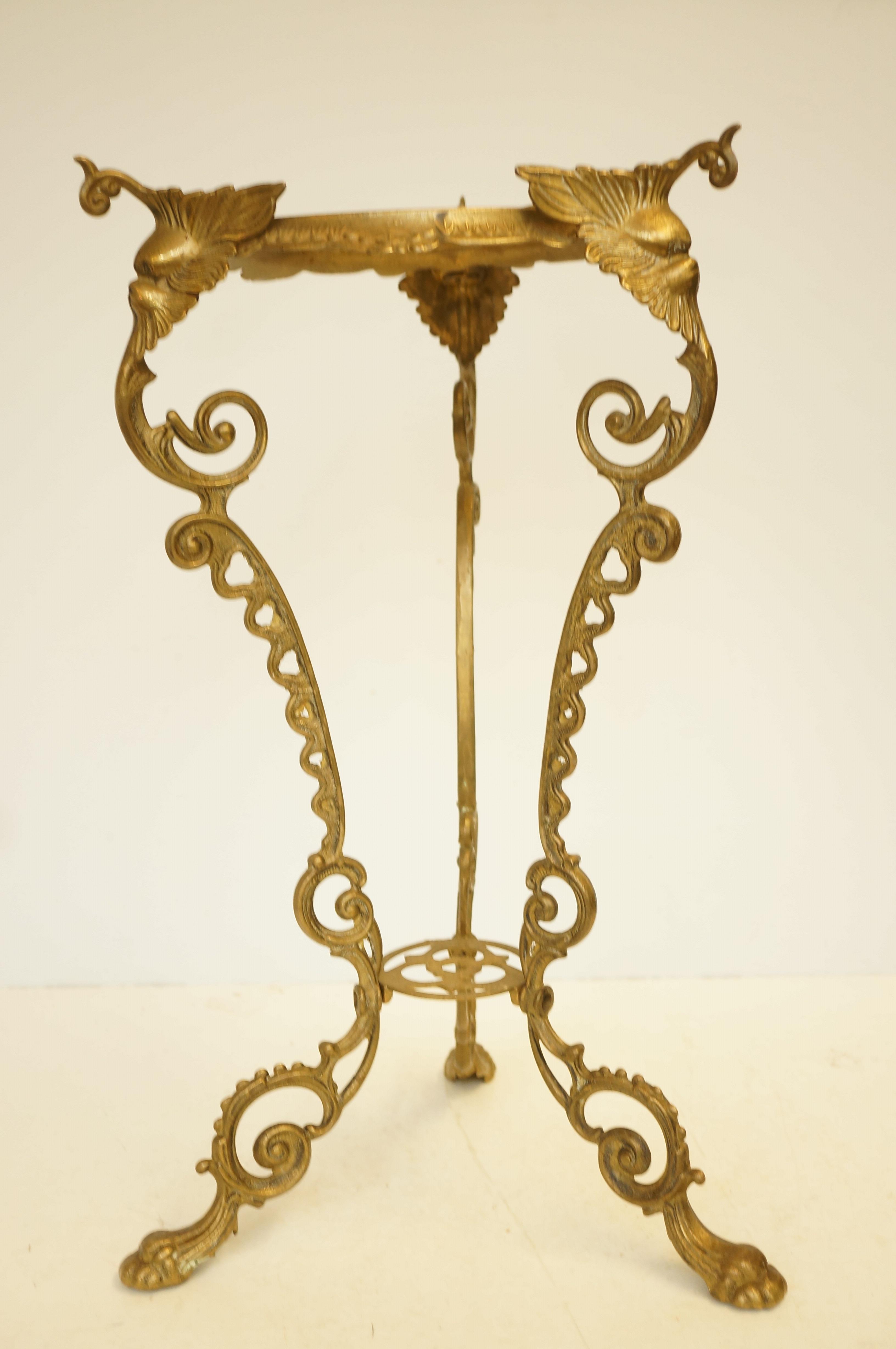 Brass jardiniere stand Height 57 cm