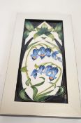 Moorcroft framed bluebell plaque