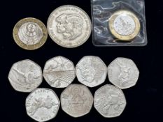 Collectable 50p's & 2 pound coins