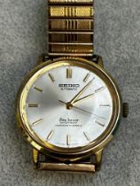 Vintage Seiko automatic seahorse wristwatch - not currently ticking