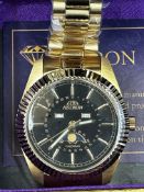 Astron calendar wristwatch - As new with box & war