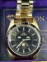 Astron calendar wristwatch - As new with box & war