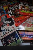 Large collection of football magazines, programs &