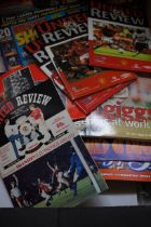 Large collection of football magazines, programs &