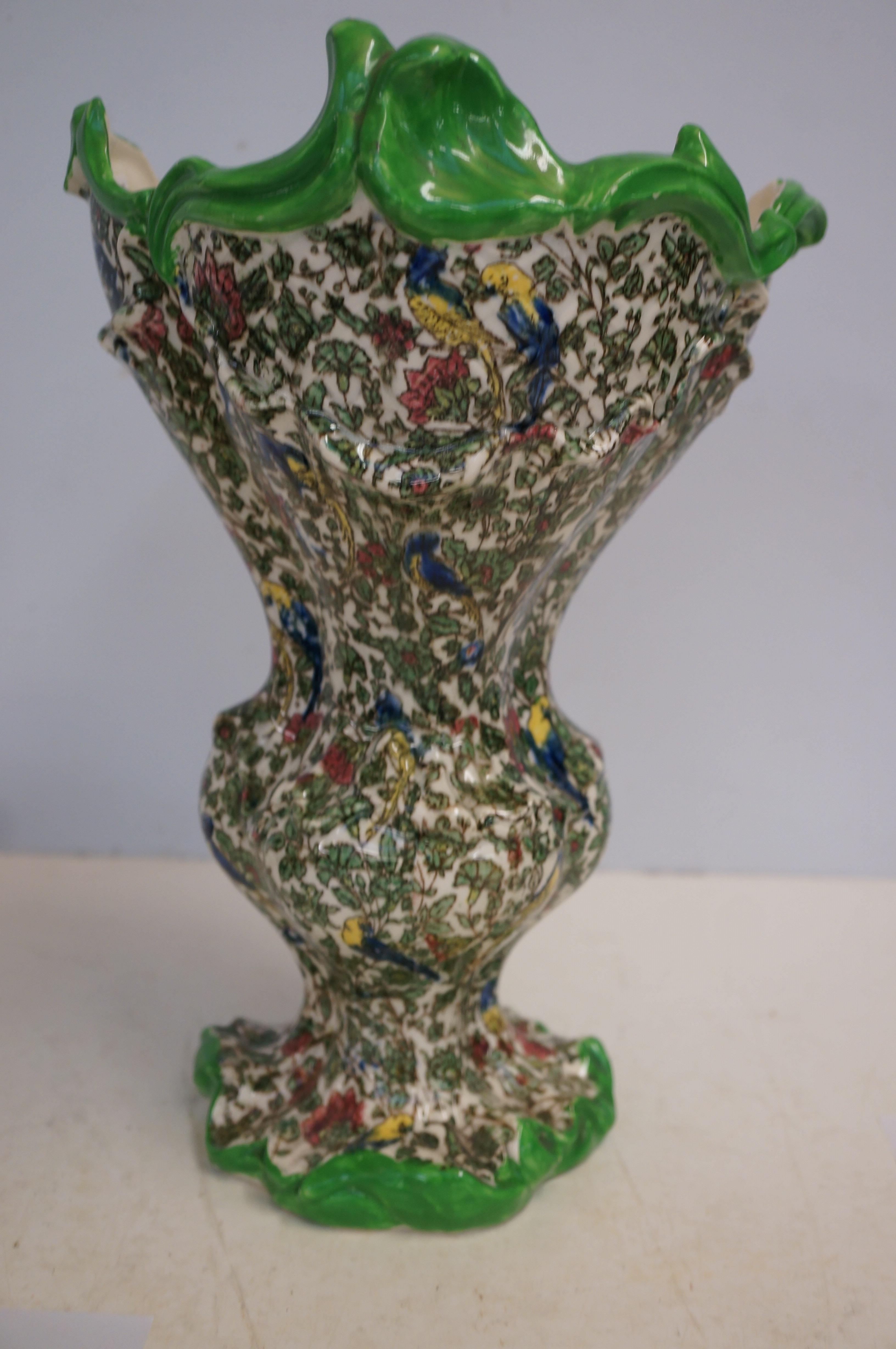 Royal Doulton Persian ware vase D3550 exotic birds