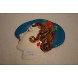 Moorland art deco style wall mask