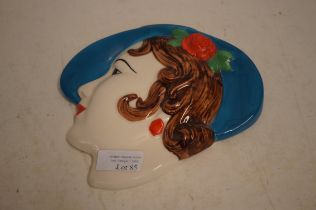 Moorland art deco style wall mask