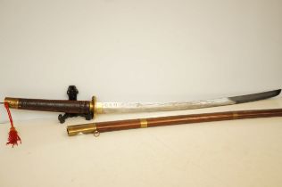 Good quality display sword, tourist piece with woo