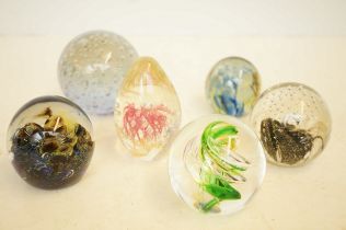 Collection of paperweights - 6 in total