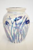 Anita Harris lustre glaze dragonfly vase signed in